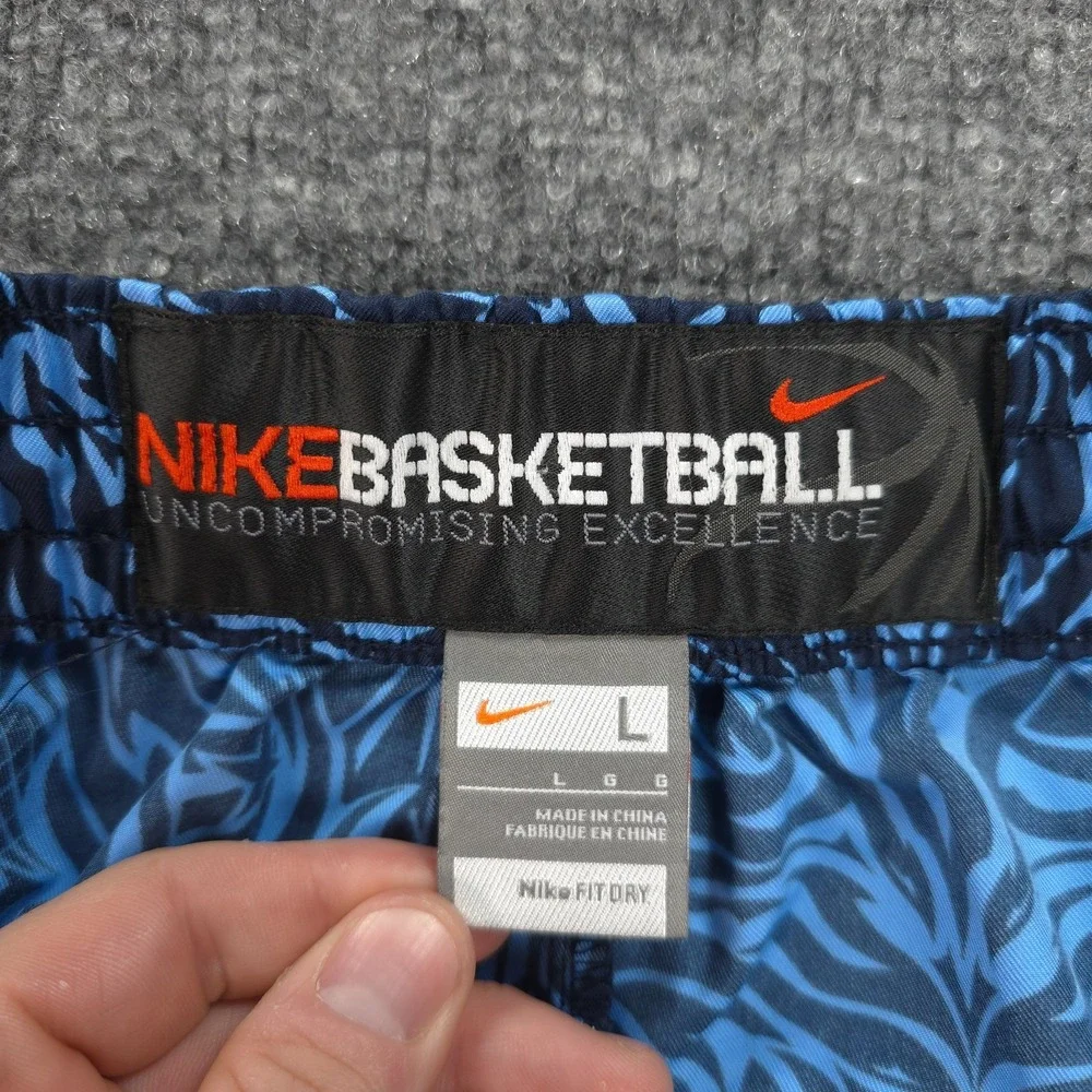 Vintage Nike Pants Mens L Blue Kobe Bryant‎ Mamba Basketball Warmup Logo RARE